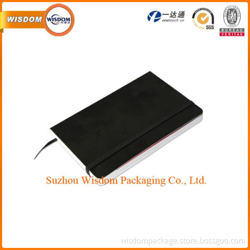 Leather hardcover recycled paper notebook
